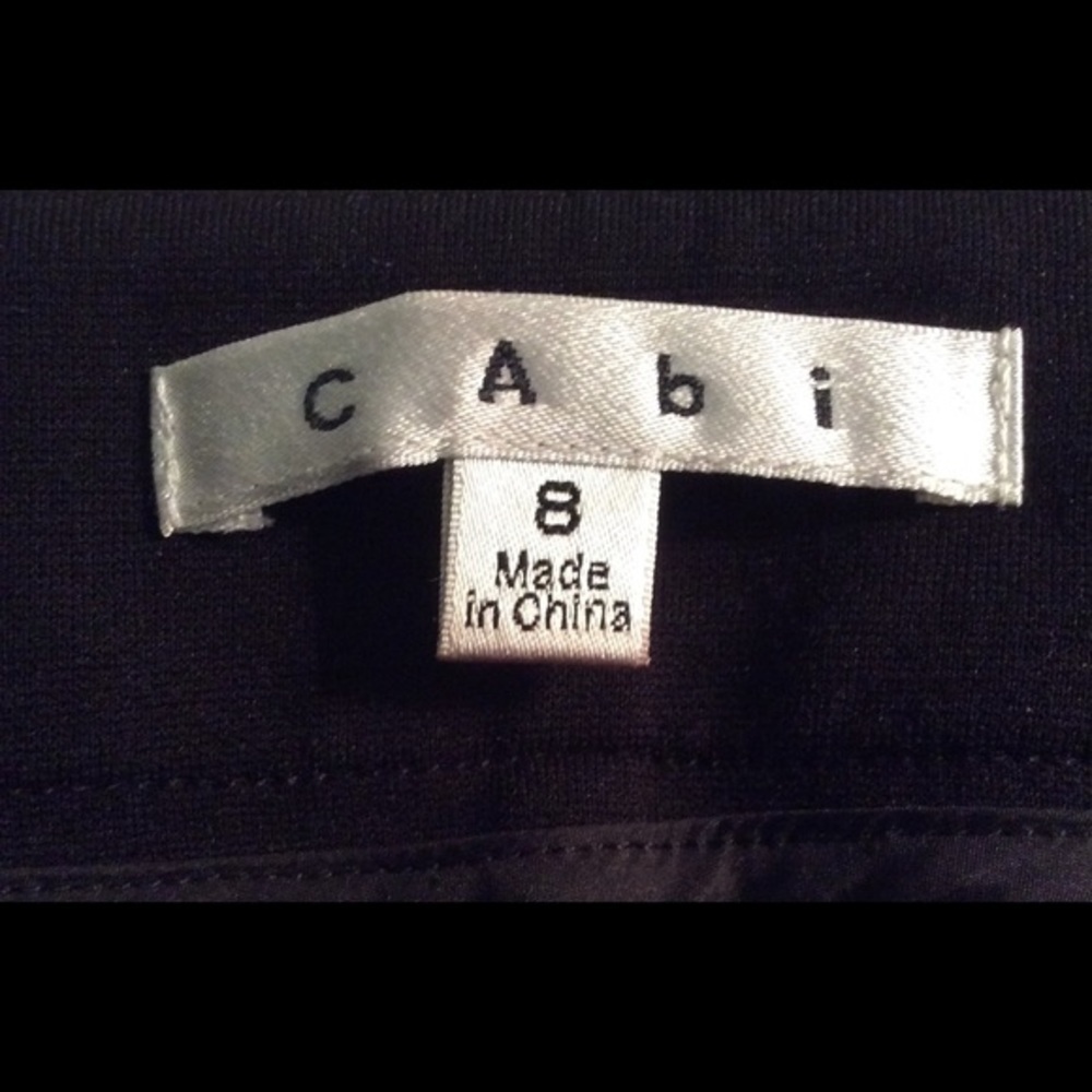 CAbi Aubrey Pointe Black Skinny Tapered Pants, Size 8 - Picture 6 of 8